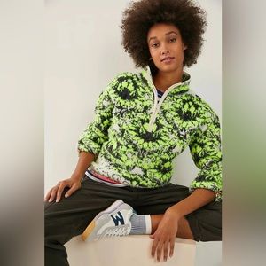 Anthropologie Christina Fuzzy Fleece Pullover